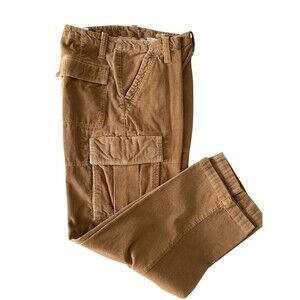 Vtg Timberland Mens Baggy Corduroy‎ Cargo Pants 33x32 Y2K Skater Loose Fit
